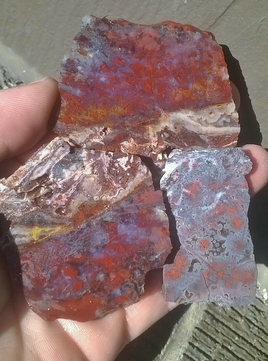 Rough Parcel of Pigeon Blood Agate, 10 LBS